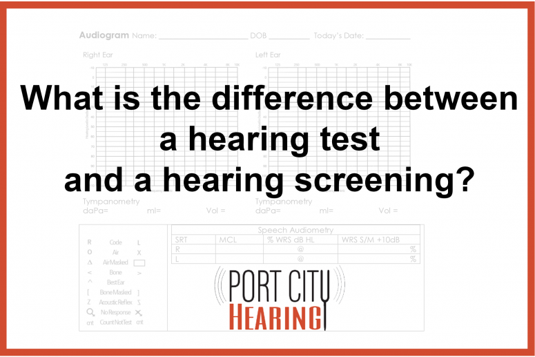 Oswego hearing test versus hearing screening